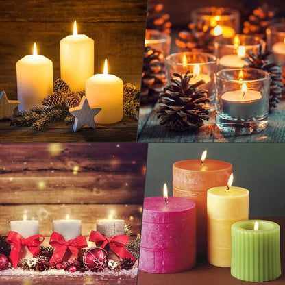 100pcs/bag Pre - Waxed Smokeless Candle Wicks with Holder DIY Cotton Thread Wicks Soy Wax Beewax Candle Wicks Making Accessories - RELUX.STORE