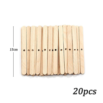 100pcs/bag Pre - Waxed Smokeless Candle Wicks with Holder DIY Cotton Thread Wicks Soy Wax Beewax Candle Wicks Making Accessories - RELUX.STORE