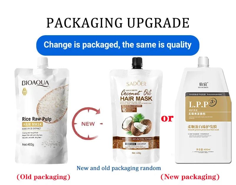 10/30/50/100/400g Magical Keratin Hair Mask 5 Seconds Repair Damaged Frizzy Hair Soft Smooth Shiny Rice Moisturizing Hair Care - RELUX.STORE