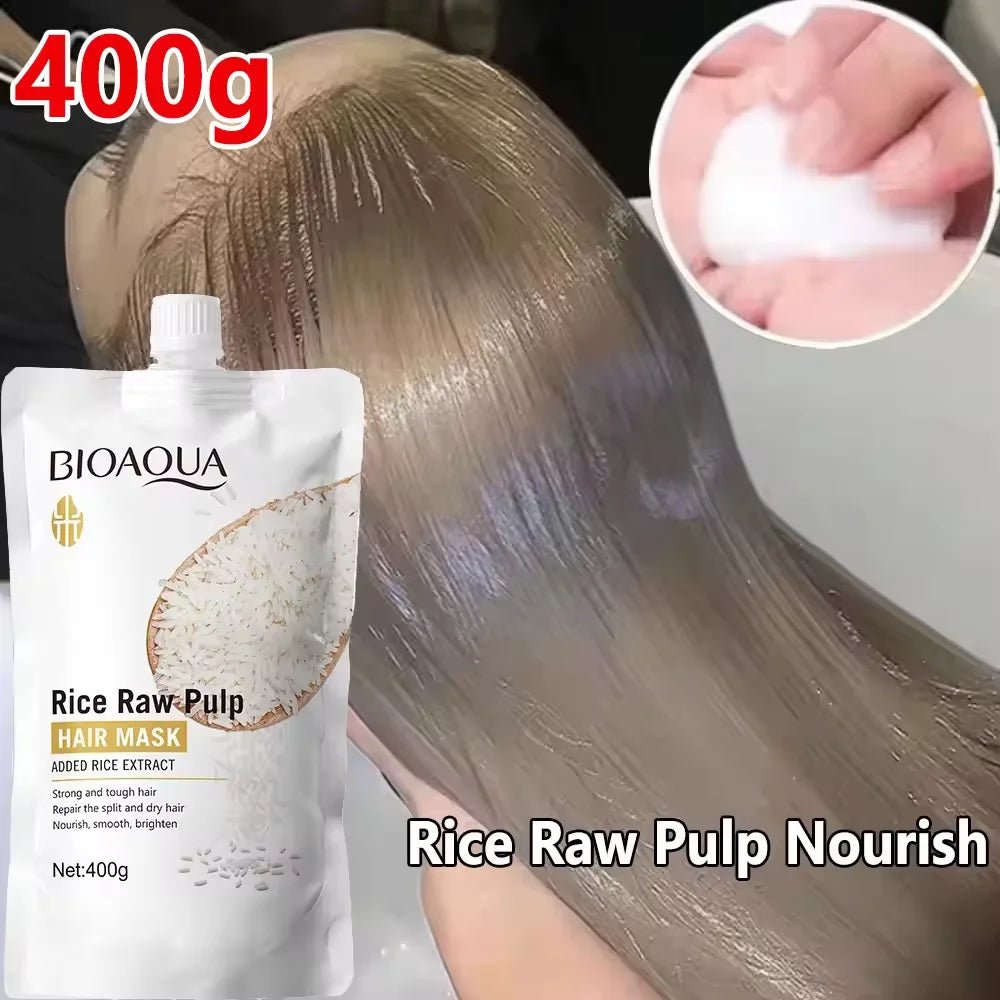 10/30/50/100/400g Magical Keratin Hair Mask 5 Seconds Repair Damaged Frizzy Hair Soft Smooth Shiny Rice Moisturizing Hair Care - RELUX.STORE