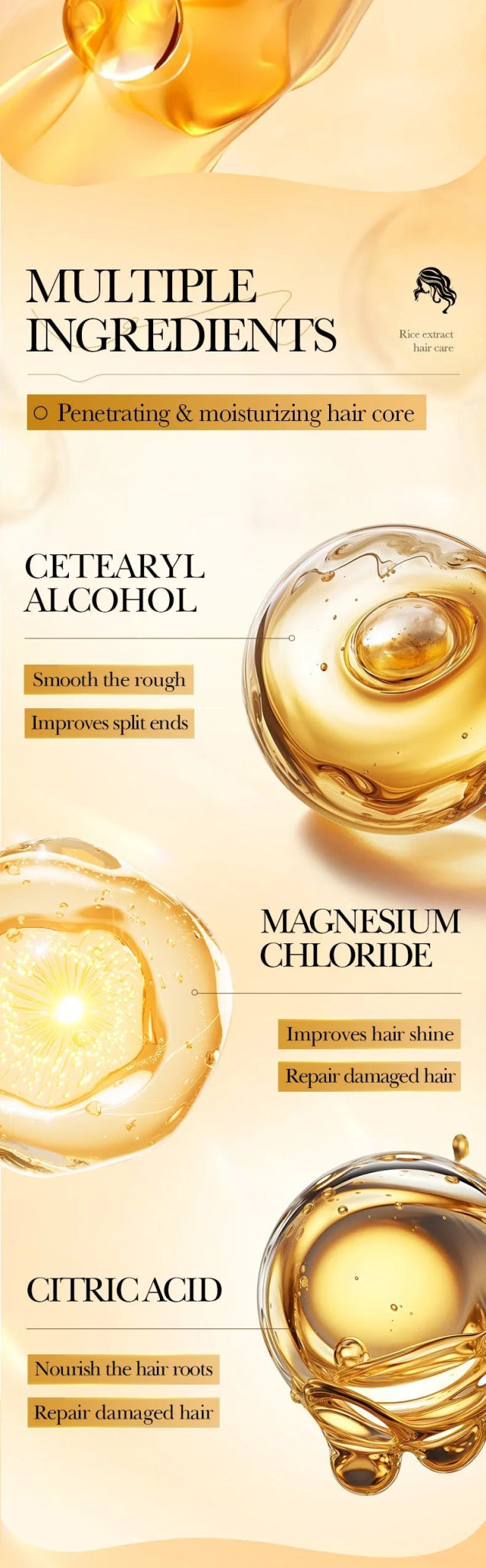 10/30/50/100/400g Magical Keratin Hair Mask 5 Seconds Repair Damaged Frizzy Hair Soft Smooth Shiny Rice Moisturizing Hair Care - RELUX.STORE