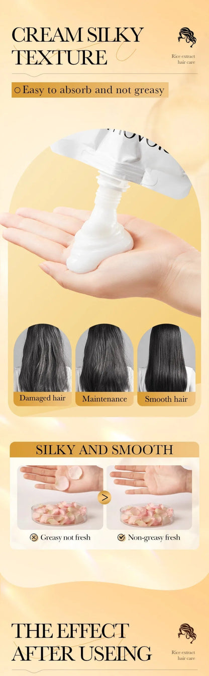 10/30/50/100/400g Magical Keratin Hair Mask 5 Seconds Repair Damaged Frizzy Hair Soft Smooth Shiny Rice Moisturizing Hair Care - RELUX.STORE