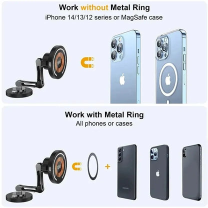 Magnetic Car Wireless Charger Stand Magnet Car Mount Fast Charging Station Phone Holder Bracket for Macsfae Iphone 15 14 13 12