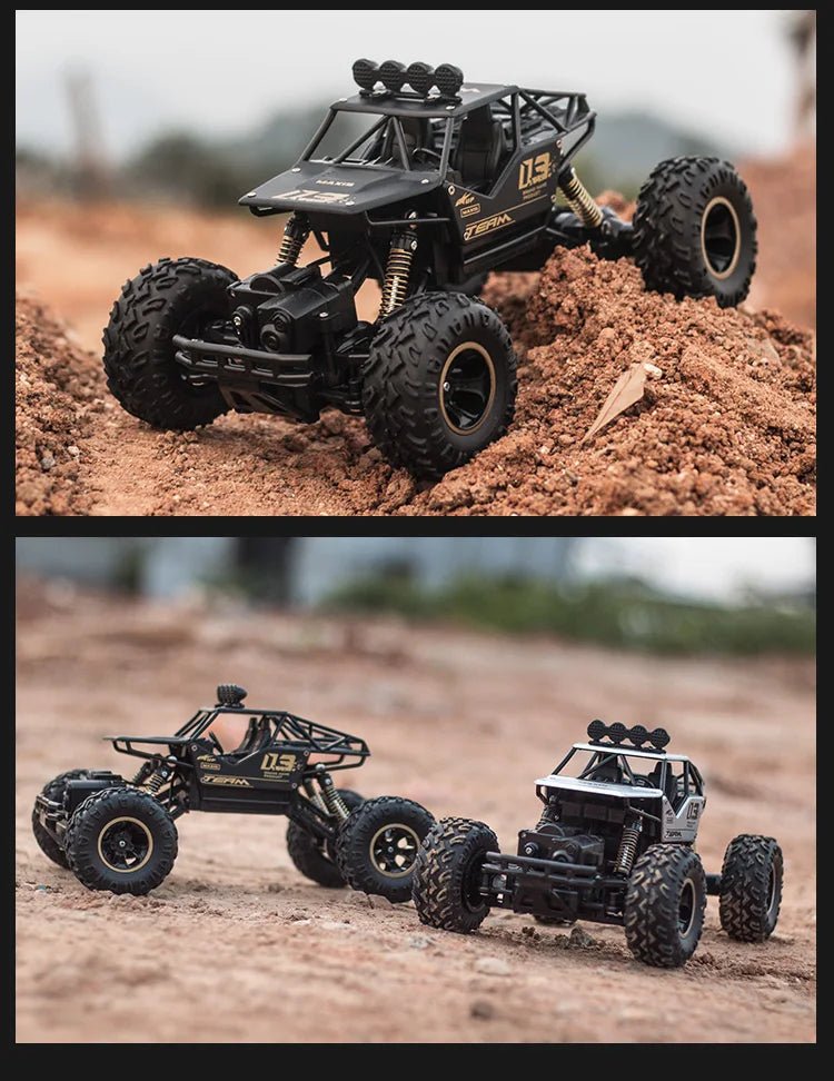 “1:12/1:16 RC Off - Road Truck – Remote Control 4WD Monster Truck with Metal Shell & LED Headlights, All - Terrain Offroad Car Toy for Kids” - RELUX.STORE