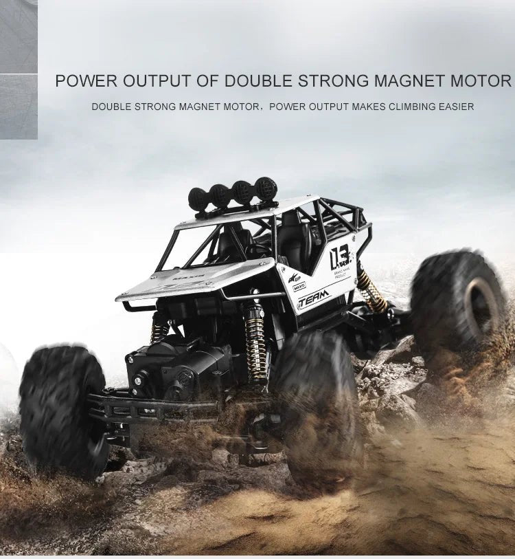 “1:12/1:16 RC Off - Road Truck – Remote Control 4WD Monster Truck with Metal Shell & LED Headlights, All - Terrain Offroad Car Toy for Kids” - RELUX.STORE
