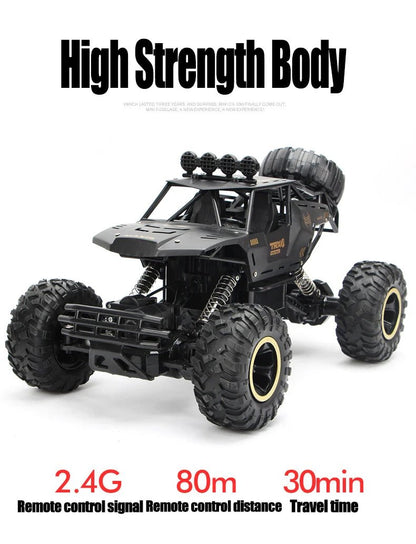 “1:12/1:16 RC Off - Road Truck – Remote Control 4WD Monster Truck with Metal Shell & LED Headlights, All - Terrain Offroad Car Toy for Kids” - RELUX.STORE