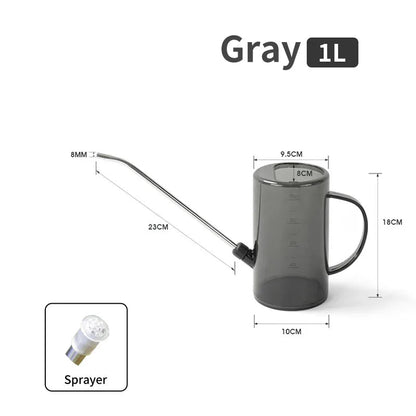 1/1.5l Long Spout Watering Can With Gardening Shovel Set Garden Irrigation Spraying Pot For Indoor Outdoor Plants Flower Office - RELUX.STORE