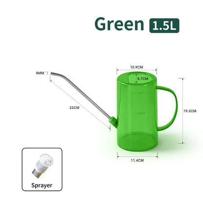 1/1.5l Long Spout Watering Can With Gardening Shovel Set Garden Irrigation Spraying Pot For Indoor Outdoor Plants Flower Office - RELUX.STORE