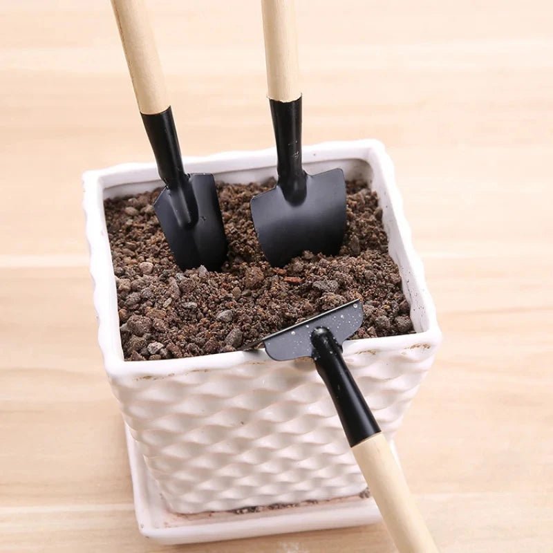 1/1.5l Long Spout Watering Can With Gardening Shovel Set Garden Irrigation Spraying Pot For Indoor Outdoor Plants Flower Office - RELUX.STORE