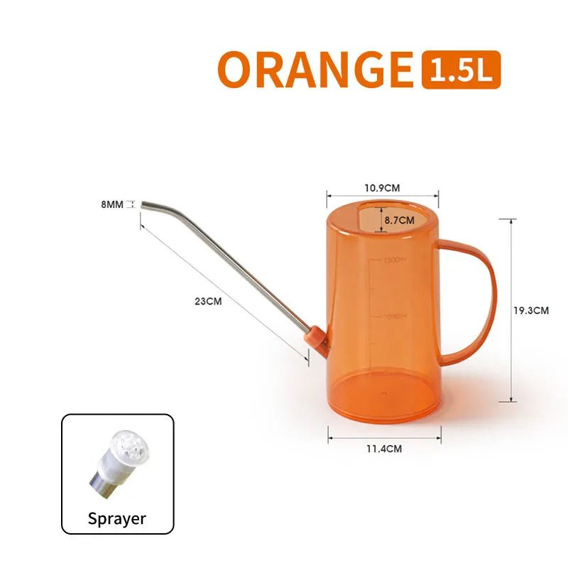 1/1.5l Long Spout Watering Can With Gardening Shovel Set Garden Irrigation Spraying Pot For Indoor Outdoor Plants Flower Office - RELUX.STORE