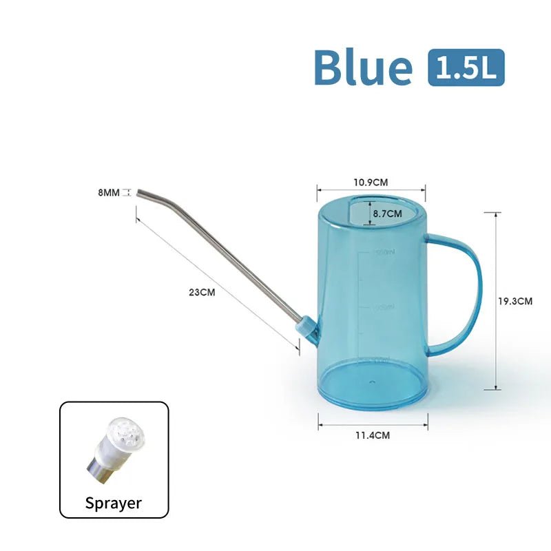 1/1.5l Long Spout Watering Can With Gardening Shovel Set Garden Irrigation Spraying Pot For Indoor Outdoor Plants Flower Office - RELUX.STORE