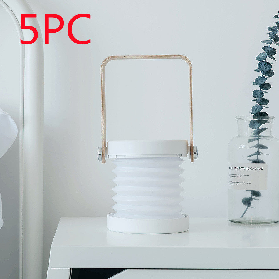 Foldable Touch Dimmable Reading LED Night Light Portable Lantern Lamp USB Rechargeable for Home Decor