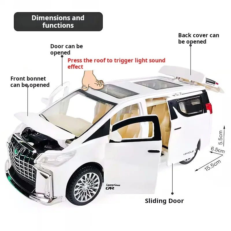 “1:32 Inertia Pull - Back Toy Car with Lights & Sound – Realistic Commercial Vehicle Model for Kids, Boys’ Birthday & Holiday Gift” - RELUX.STORE