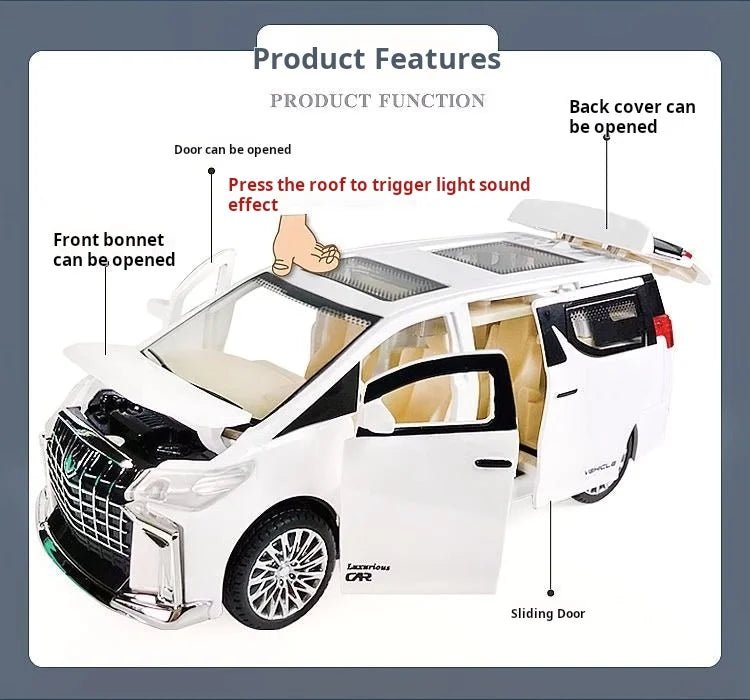 “1:32 Inertia Pull - Back Toy Car with Lights & Sound – Realistic Commercial Vehicle Model for Kids, Boys’ Birthday & Holiday Gift” - RELUX.STORE