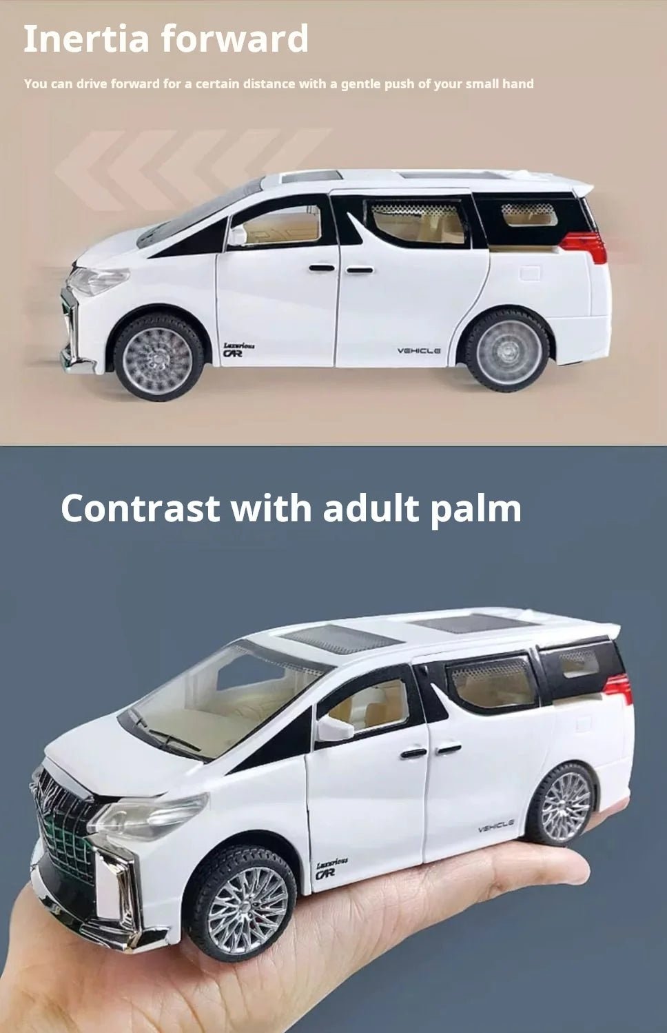 “1:32 Inertia Pull - Back Toy Car with Lights & Sound – Realistic Commercial Vehicle Model for Kids, Boys’ Birthday & Holiday Gift” - RELUX.STORE