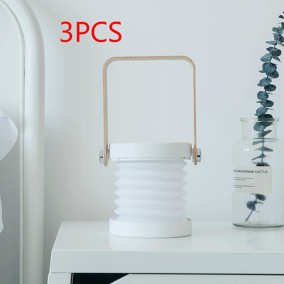 Foldable Touch Dimmable Reading LED Night Light Portable Lantern Lamp USB Rechargeable for Home Decor