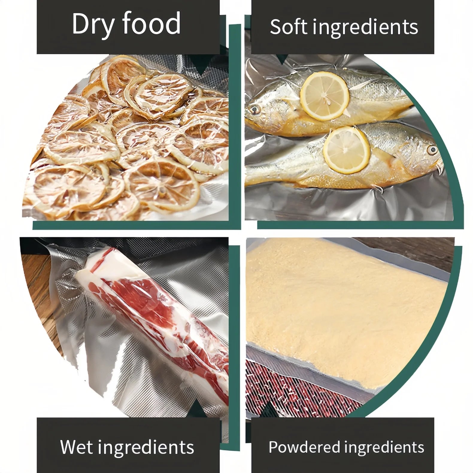 Food Sealer Vacuum ,Sealer Machine 80KPA Food Saver Sealer, Moist & Dry Mode, NTC Overheat Protect