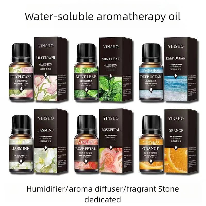 17 Flavors 10ml Essential Oils For Aroma Diffuser AirHumidifier Home Water - soluble Lavender Rose Eucalyptus White Peach Oolong - RELUX.STORE