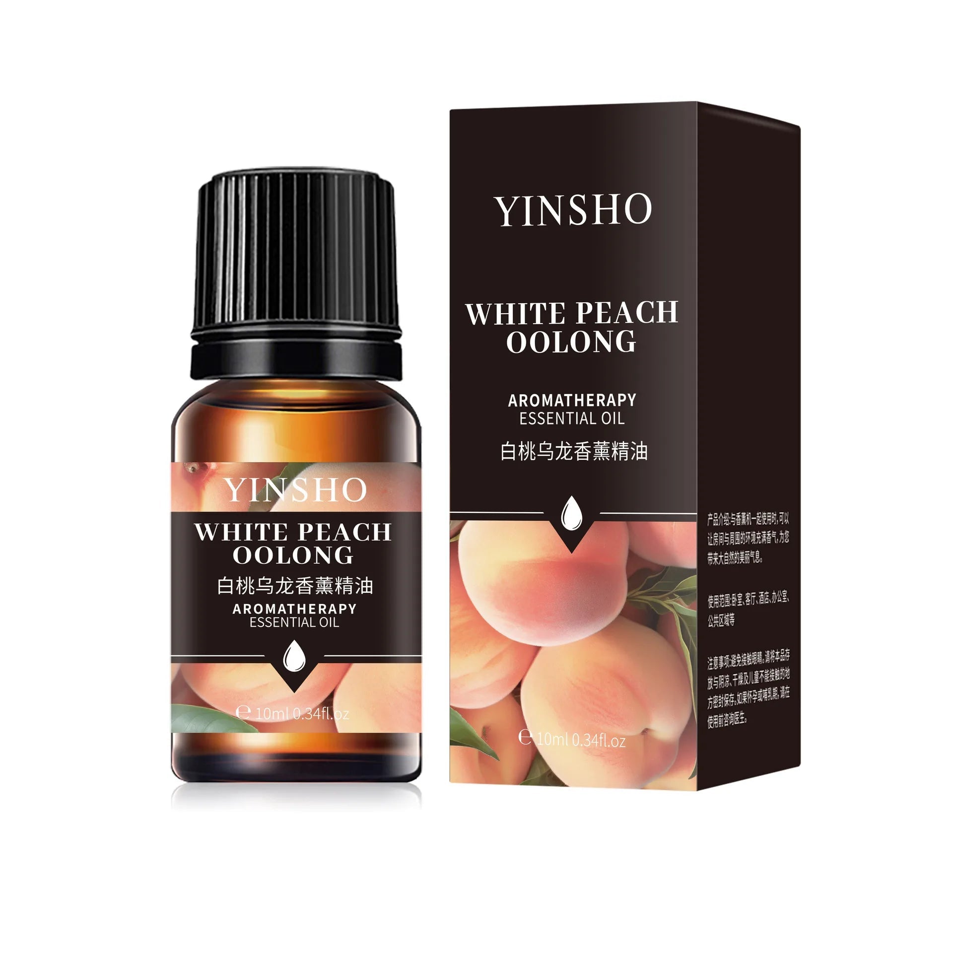 17 Flavors 10ml Essential Oils For Aroma Diffuser AirHumidifier Home Water - soluble Lavender Rose Eucalyptus White Peach Oolong - RELUX.STORE
