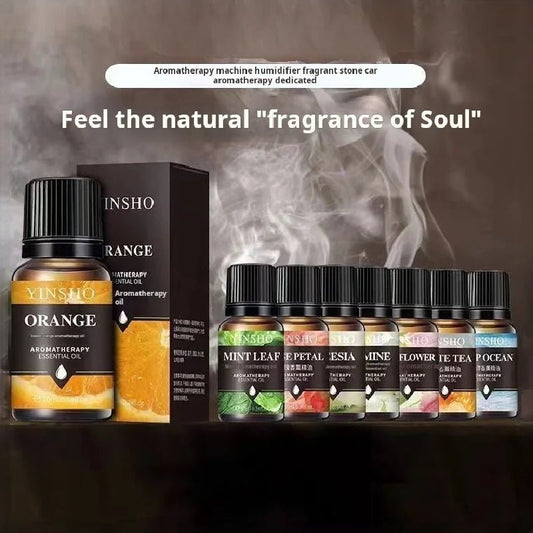 17 Flavors 10ml Essential Oils For Aroma Diffuser AirHumidifier Home Water - soluble Lavender Rose Eucalyptus White Peach Oolong - RELUX.STORE