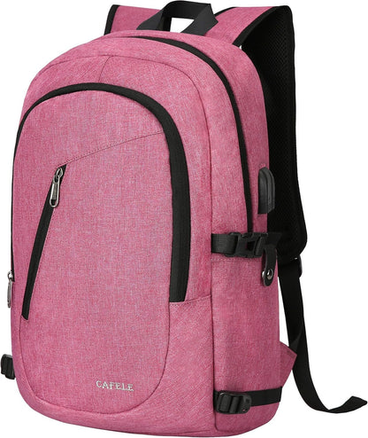 17.3 Inch Travel Laptop Backpack – Durable Water - Resistant College & Business Backpack with RFID Anti - Theft Pocket | Large Computer Bag, School Bookbag for Men, Women & Teens (Grey) - RELUX.STORE