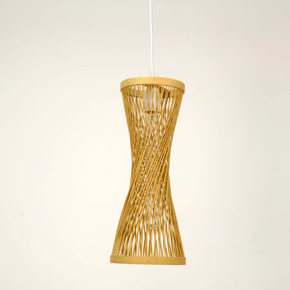 "17CM Japanese Style Rattan Woven Hanging Chandelier – Rustic Pendant Lamp for Home, Cafe, Bar & Restaurant Decor" - RELUX.STORE