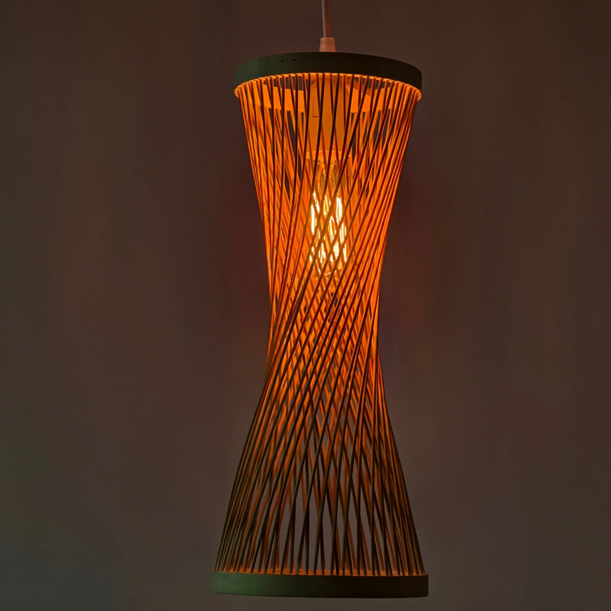 "17CM Japanese Style Rattan Woven Hanging Chandelier – Rustic Pendant Lamp for Home, Cafe, Bar & Restaurant Decor" - RELUX.STORE