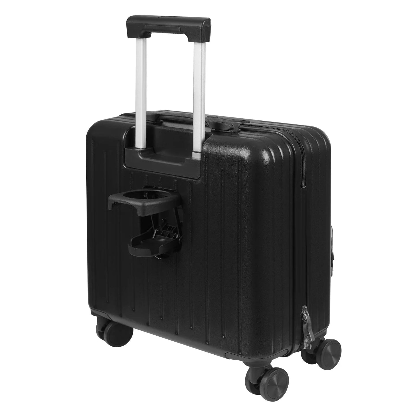 18'' Front Opening Airline Trolley Box Boarding Suitcase with Passcode Lock,Travel Luggage Suitcase for Men and Women - RELUX.STORE18'' Front Opening Airline Trolley Box Boarding Suitcase with Passcode Lock,Travel Luggage Suitcase for Men and Women