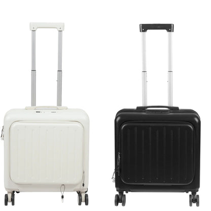 18'' Front Opening Airline Trolley Box Boarding Suitcase with Passcode Lock,Travel Luggage Suitcase for Men and Women - RELUX.STORE18'' Front Opening Airline Trolley Box Boarding Suitcase with Passcode Lock,Travel Luggage Suitcase for Men and Women