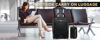 18 inch Laptop Bag Business Trolley Bags Carry - On Underseat Airlines Luggage Travel Bag with Wheels Women Men Cabin Suitcase - RELUX.STORE18 inch Laptop Bag Business Trolley Bags Carry - On Underseat Airlines Luggage Travel Bag with Wheels Women Men Cabin Suitcase