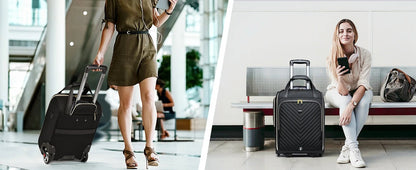 18 inch Laptop Bag Business Trolley Bags Carry - On Underseat Airlines Luggage Travel Bag with Wheels Women Men Cabin Suitcase - RELUX.STORE18 inch Laptop Bag Business Trolley Bags Carry - On Underseat Airlines Luggage Travel Bag with Wheels Women Men Cabin Suitcase