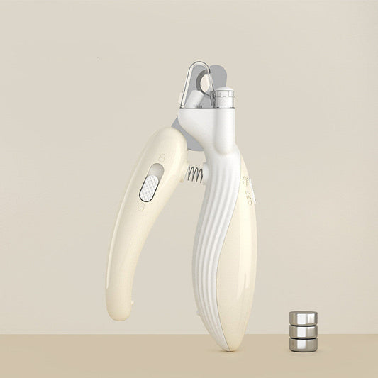 Pet Nail Clippers Dog Nail Clippers Cat Nail Clippers LED Electric Nail Grinder Pet Supplies LED Light Pet Nail Clippers topwinson