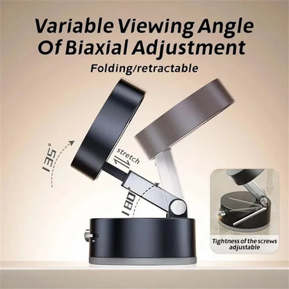 More Portable Vacuum Magnetic Mobile Phone Bracket Adjustable Double-Sided Suction Cup Holder Lazy Stand for All Smartphone