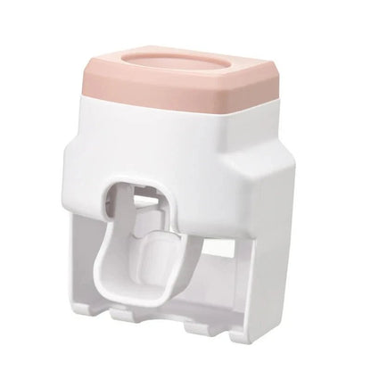 1pc Automatic Toothpaste Dispenser Creative Wall Mount and Small Toothbrush Holder Squeezer for Family Shower Bathroom - RELUX.STORE