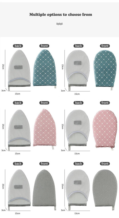 1Pc Fabric Handheld Ironing Board Ironing Board Small Home Ironing Gloves Anti Ironing Household Insulated Handheld Ironing Tray - RELUX.STORE