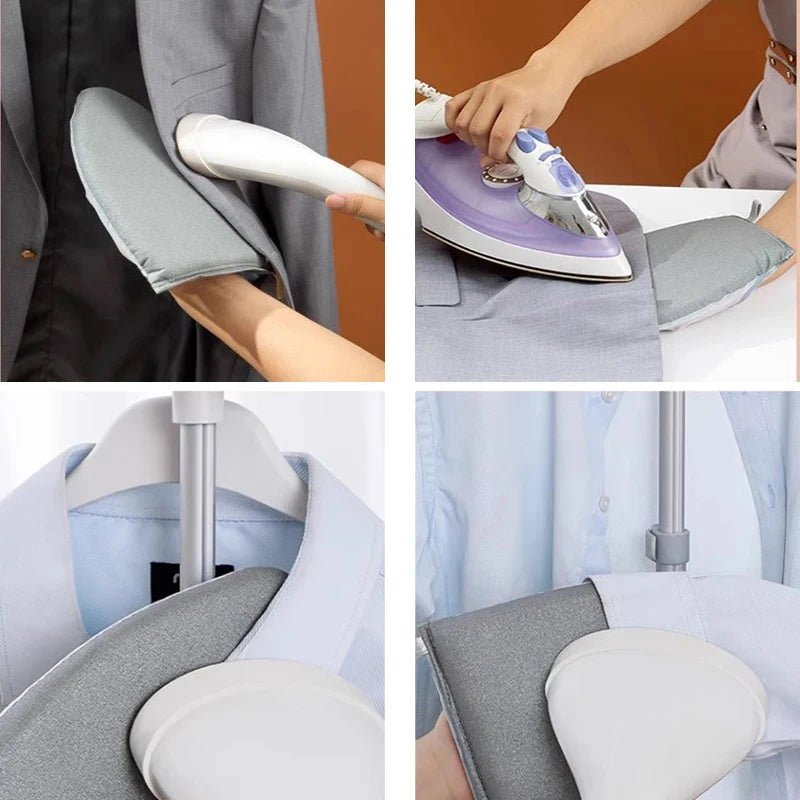 1Pc Fabric Handheld Ironing Board Ironing Board Small Home Ironing Gloves Anti Ironing Household Insulated Handheld Ironing Tray - RELUX.STORE