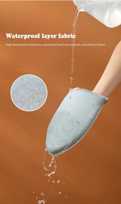 1Pc Fabric Handheld Ironing Board Ironing Board Small Home Ironing Gloves Anti Ironing Household Insulated Handheld Ironing Tray - RELUX.STORE