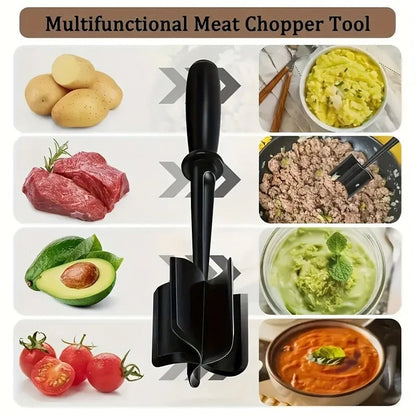 1pc Handheld Household Kitchen Meat Chopper Mixing Rice Meat Grinder Grinder Meat Masher Kitchen Tool - RELUX.STORE