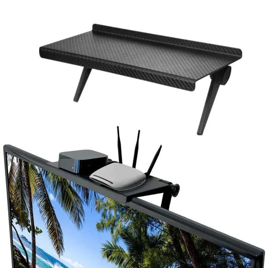 1PC Hot Selling Computer and TV Screen Storage Rack Wireless Router Set - top Box Rack No Perforated Storage Bracket Divine Tool - RELUX.STORE