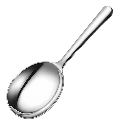 1Pc Stainless Steel Ladles For Serving Soup Rice Serving Spoon Drain Hole Heat Insulated Handle Kitchen Utensils For Daily Use - RELUX.STORE
