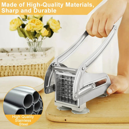 1pc Stainless Steel Manual Potato Cutter French Fries Slicer Potato Chips Maker Meat Chopper Dicer Cutting Machine Tools - RELUX.STORE