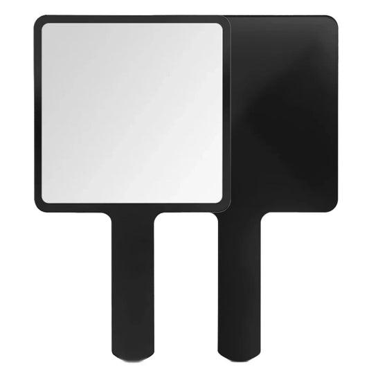 1Pcs Plastic Handle Handheld Makeup Vanity Mirror Portable Square Eyelash Extension Mirror Women Cosmetic Beauty Salon Supplies - RELUX.STORE