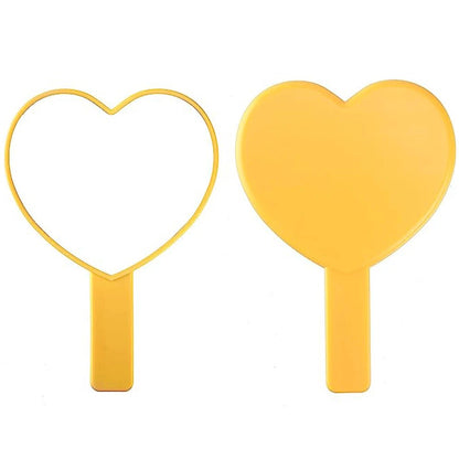 1Pcs Plastic Handle Handheld Makeup Vanity Mirror Portable Square Eyelash Extension Mirror Women Cosmetic Beauty Salon Supplies - RELUX.STORE