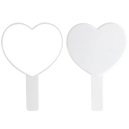 1Pcs Plastic Handle Handheld Makeup Vanity Mirror Portable Square Eyelash Extension Mirror Women Cosmetic Beauty Salon Supplies - RELUX.STORE