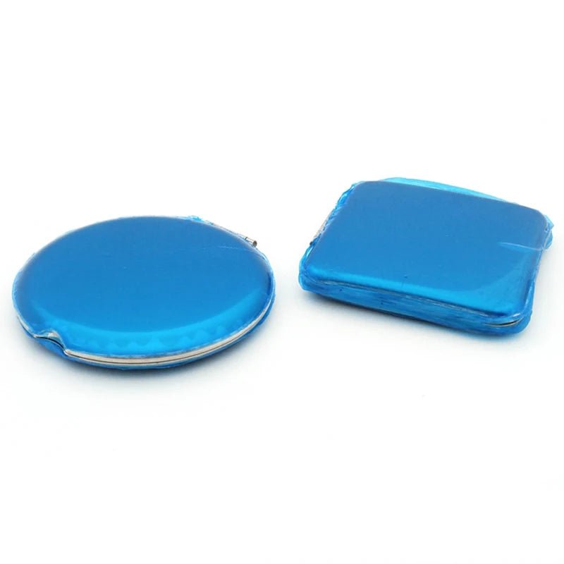1pcs Portable Women Stainless Steel Makeup Mirror Hand Pocket Folded - Side Cosmetic Make Up Mirror Small Various Shapes - RELUX.STORE