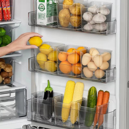 1PCS Refrigerator Side Door Storage Box Food Vegetable Fruit Eggs Fresh Organizer Household Kitchen Fridge Containers Boxes - RELUX.STORE