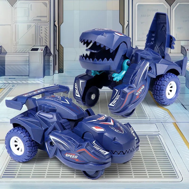 "2 - in - 1 Dinosaur Deformation Car Toy – Transforming Mini Vehicles for Boys, One - Step Action & Collision Fun" 🦖🚗✨ - RELUX.STORE