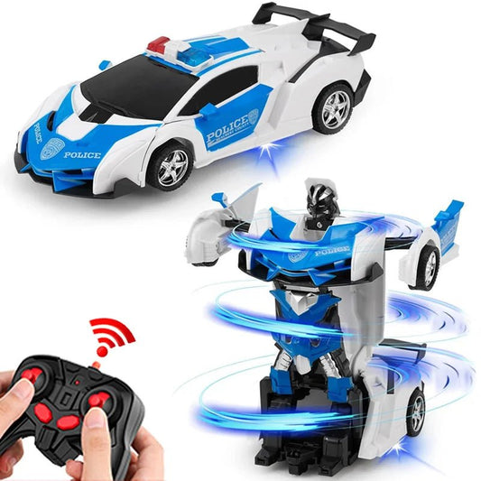 “2 - in - 1 RC Deformation Car Robot – Electric Remote Control Sports Vehicle Model, Transforming Robot Toy for Boys, Kids Gift” - RELUX.STORE