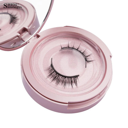 2 Pairs Magnetic Eyelash Natural Look Fluffy False Eyelashes Reusable Magnetic Eyelash Set with Applicator No Glue Need Makeup - RELUX.STORE