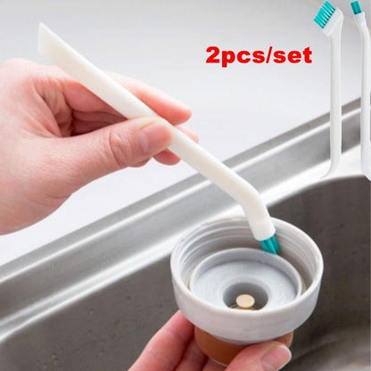2 Pcs/Set cleaning narrow brush long handle portable gap baby bottle gap cleaning brush household kitchen tool small brush - RELUX.STORE2 Pcs/Set cleaning narrow brush long handle portable gap baby bottle gap cleaning brush household kitchen tool small brush
